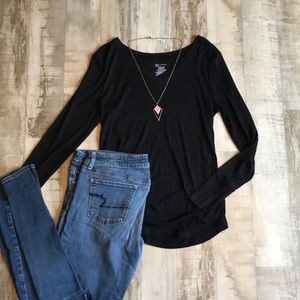 Black long sleeve shirt